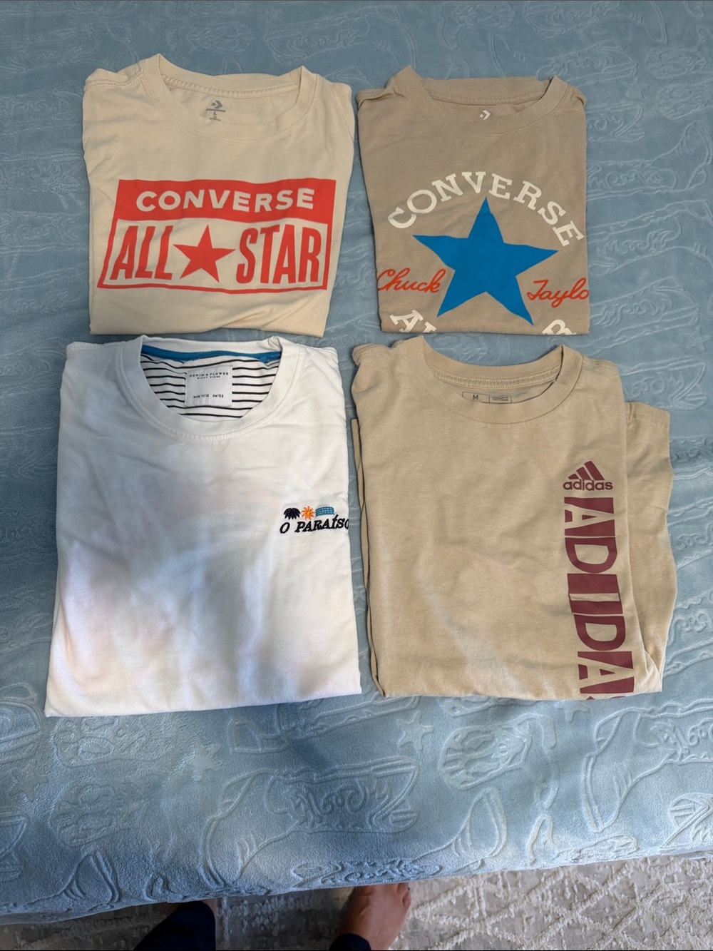 Converse All Star Kids Cream Graphic Tee